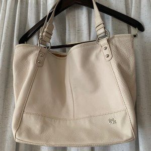 Ivory Leather Purse from the Sak